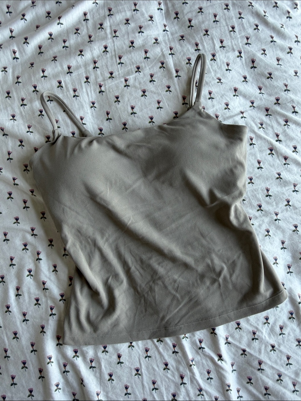Oner Active softmotion strappy tank top with built in bra shelf in warm sand